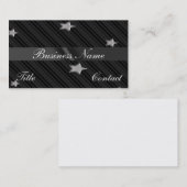 銀製の星条旗の名刺 名刺 (正面/裏面)