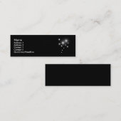 銀製の星 スキニー名刺 (正面/裏面)