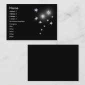 銀製の星 名刺 (正面/裏面)
