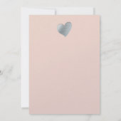 銀製の書道及びHeart~の婚礼の日は感謝していしています サンキューカード (裏面)