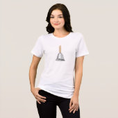 銀製の木製のハンドル付きハンドベル トライブレンドTシャツ (正面全面)