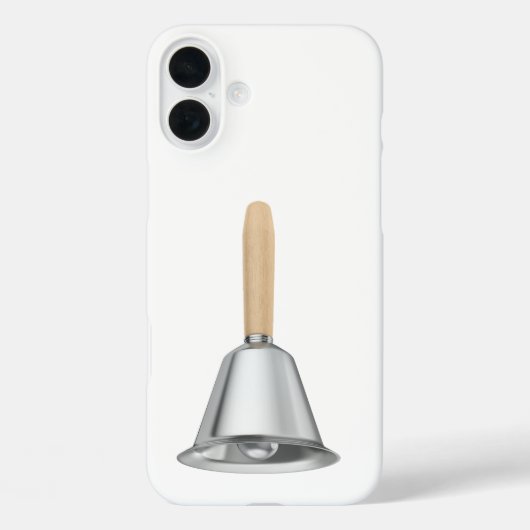 銀製の木製のハンドル付きハンドベル Case-Mate iPhoneケース (裏面)