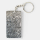 銀製の正統の宗教本の金属の装飾co キーホルダー (裏面)