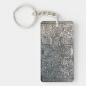 銀製の正統の宗教本の金属の装飾co キーホルダー (正面)