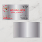 銀製の死んだゴキブリの害虫サービス1はv2味方しました 名刺 (正面/裏面)