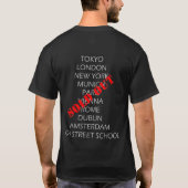 銀製の殴打 Tシャツ (裏面)