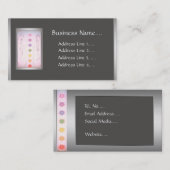 銀製の治療手のホリスティックなデザイン 名刺 (正面/裏面)