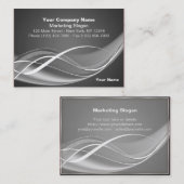銀製の波 名刺 (正面/裏面)