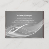 銀製の波 名刺 (裏面)