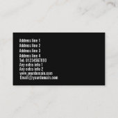 銀製の種は名刺に玉を付けます 名刺 (裏面)