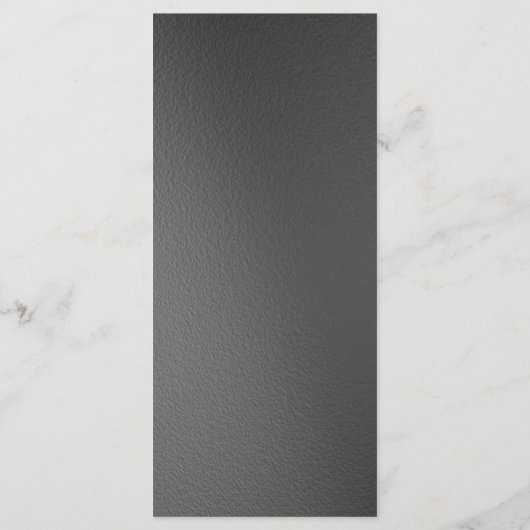 銀製の紙吹雪及び黒いびっくりパーティメニュー メニュー (裏面)