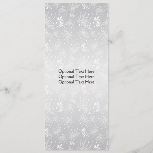 銀製の紫色の宝石用原石のリボンの星はメニューを破烈させます メニュー (裏面)