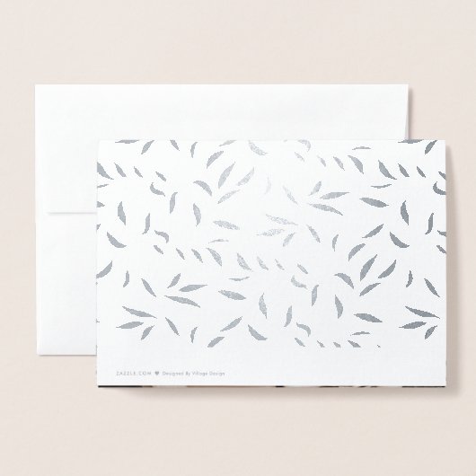 銀製の結婚記念日はノート感謝していしています 箔カード (裏面封筒付き)