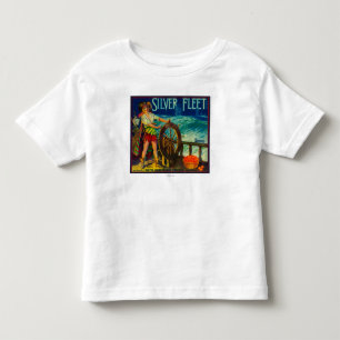 銀製の艦隊オレンジLabelMentone、カリフォルニア トドラーTシャツ