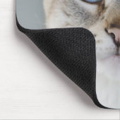 銀製の虎猫のシャムのマウスパッド マウスパッド (コーナー)