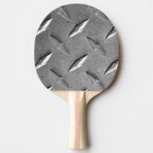 銀製の質の金属 卓球ラケット (正面)