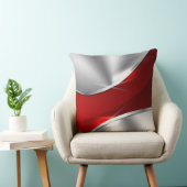 銀製の赤く贅沢な枕 クッション (椅子)