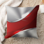 銀製の赤く贅沢な枕 クッション (ブランケット)