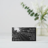 銀製の輝きのディスコの球のパーティー 名刺 (スタンド正面)