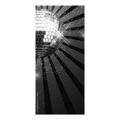 銀製の輝きのディスコの球広告棚カード ラックカード