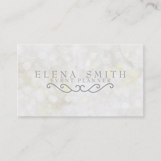 銀製の輝きの《写真》ぼけ味 名刺 (正面)