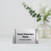 銀製の金属の一見の名刺 名刺 (スタンド正面)