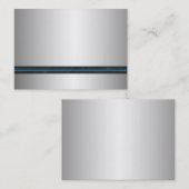 銀製の金属の一見の名刺 名刺 (正面/裏面)