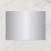 銀製の金属の一見の名刺 名刺 (裏面)