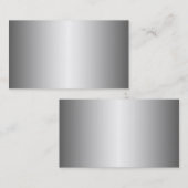 銀製の金属の一見の名刺 名刺 (正面/裏面)