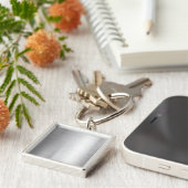 銀製の金属の質 キーホルダー (側面)