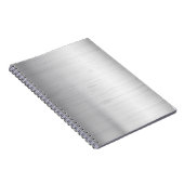 銀製の金属の質 ノートブック (右側)