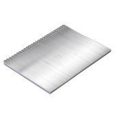 銀製の金属の質 ノートブック (左側)