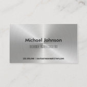 銀製の金属の輝やき-名刺 名刺 (裏面)