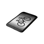 銀製の金属サイクリングのバス・マット バスマット (アングル)