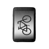 銀製の金属サイクリングのバス・マット バスマット (正面縦)