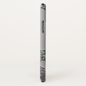 銀製の金属フラクタルのiPhone Xの箱を個人化して下さい Case-Mate iPhoneケース (裏面/右)