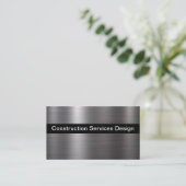 銀製の金属一見の建築のテーマ 名刺 (スタンド正面)