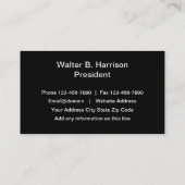 銀製の金属一見の建築のテーマ 名刺 (裏面)