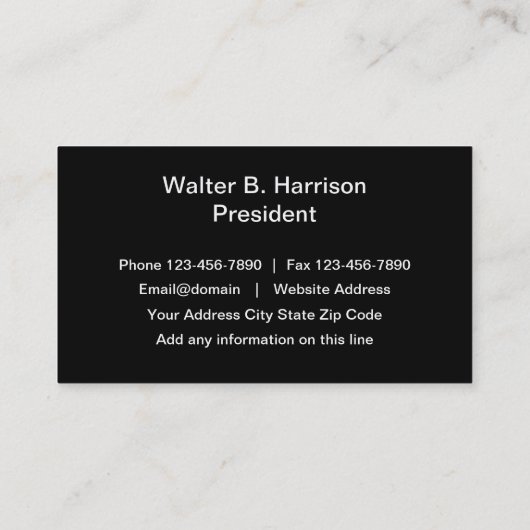 銀製の金属一見の建築のテーマ 名刺 (裏面)