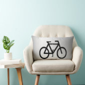 銀製の金属自転車 ランバークッション (椅子)