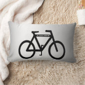 銀製の金属自転車 ランバークッション (ブランケット)