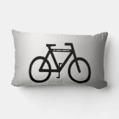 銀製の金属自転車 ランバークッション (裏面)