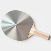 銀製の金属 卓球ラケット (横)