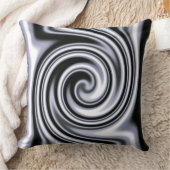 銀製の鋼色の柔らかい焦点の螺線形の種族のスタイル クッション (ブランケット)