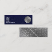 銀製の雪の月 スキニー名刺 (正面/裏面)