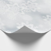 銀製の雪片の包装紙 ラッピングペーパー (角)