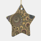 銀製の静脈! フラクタルの芸術 セラミックオーナメント (右)