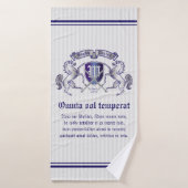 銀製の馬の盾あなた自身の紋章付き外衣を作って下さい バスタオル (バスタオル)