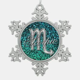 銀製の(占星術の)十二宮図の印の蠍座の雪片のオーナメント スノーフレークピューターオーナメント