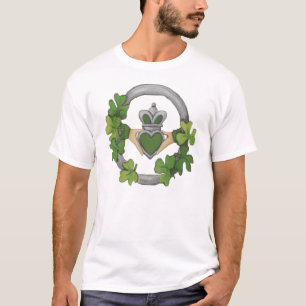 銀製のCladdagh Tシャツ